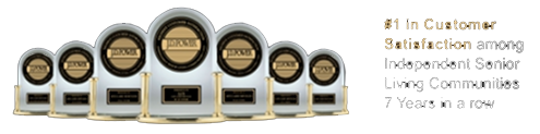 #1 in Customer Satisfaction among Independent Senior Living Communities 7 Years in a row