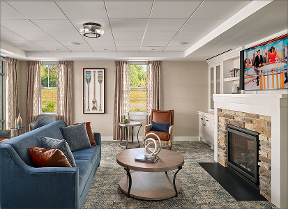 Private suite living room