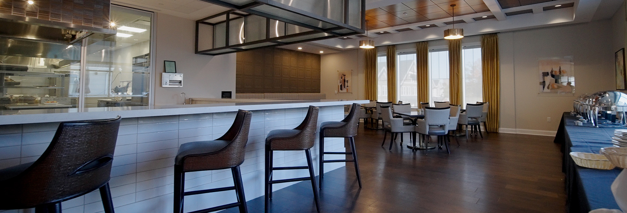 dining area inside of broadview senior living