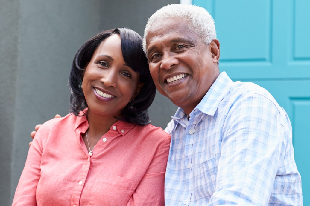 Senior couple looking for the right senior living community villas