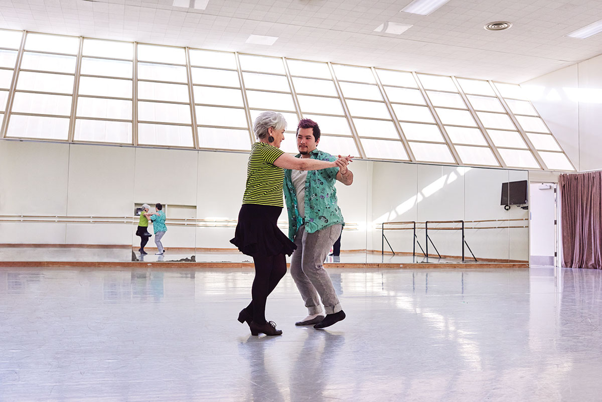 Dance instructor teaching dance classes