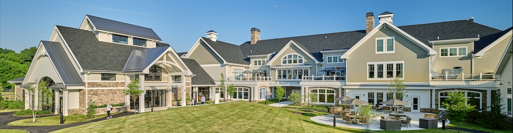 exterior view of broadview senior living on a bright sunny day